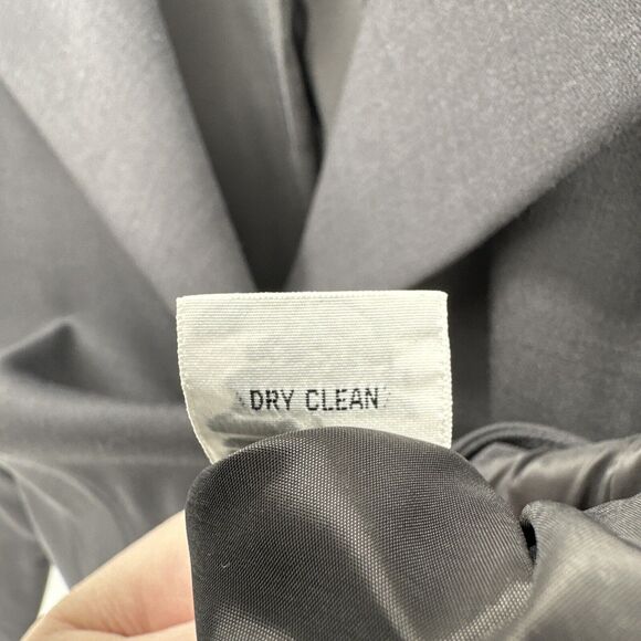 Talbots Blazer Womens Petite 10 10P Gray Jacket Wool Classic Lined Vintage - Picture 7 of 7